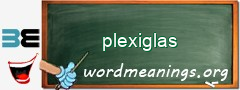 WordMeaning blackboard for plexiglas